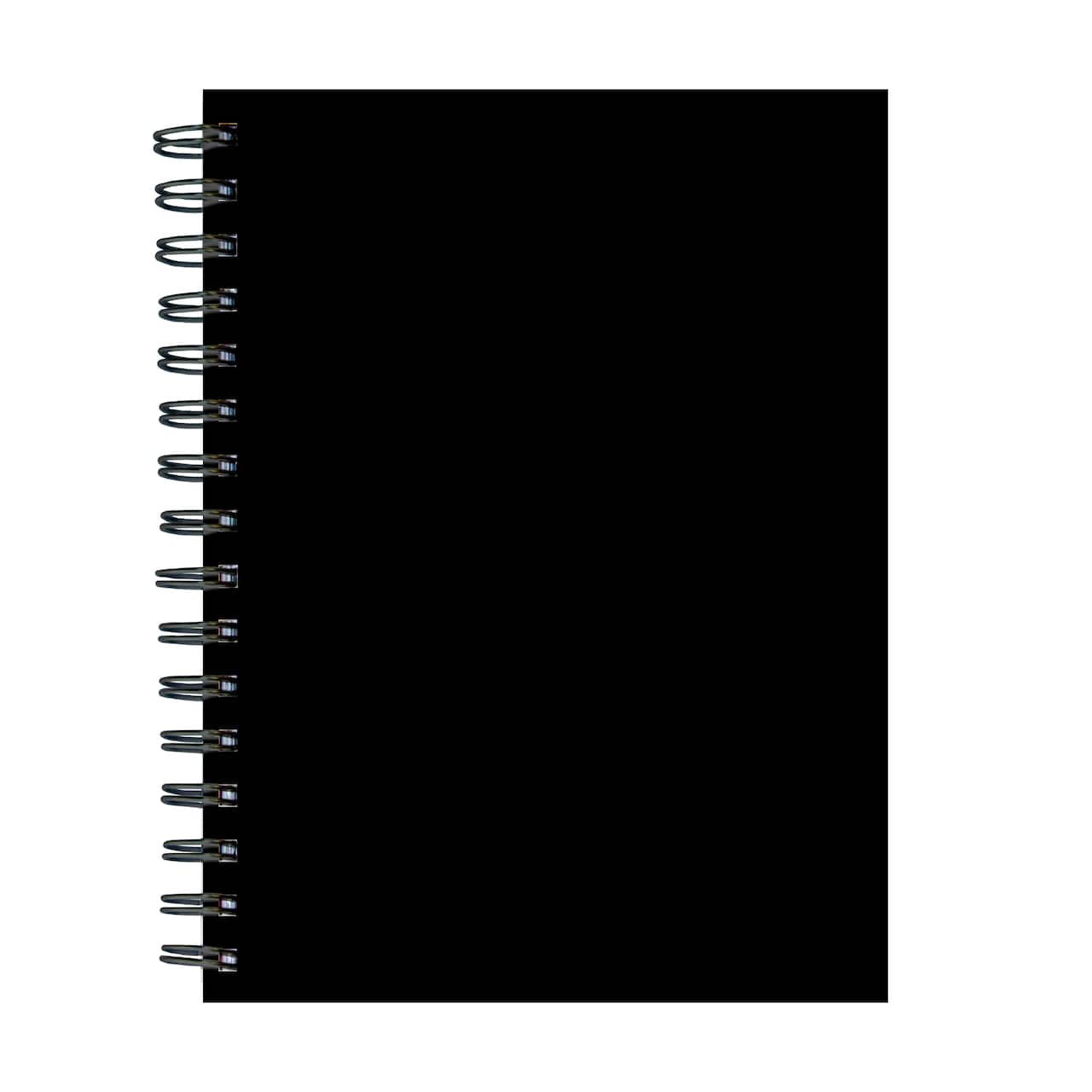 TF Publishing Business Black Spiral Lined Journal
